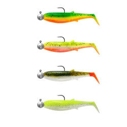 Savage Gear Cannibal Shad 8cm 5g+7,5g 2/0 darkwate